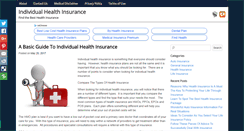 Desktop Screenshot of individualhealthinsurance.net