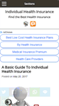 Mobile Screenshot of individualhealthinsurance.net